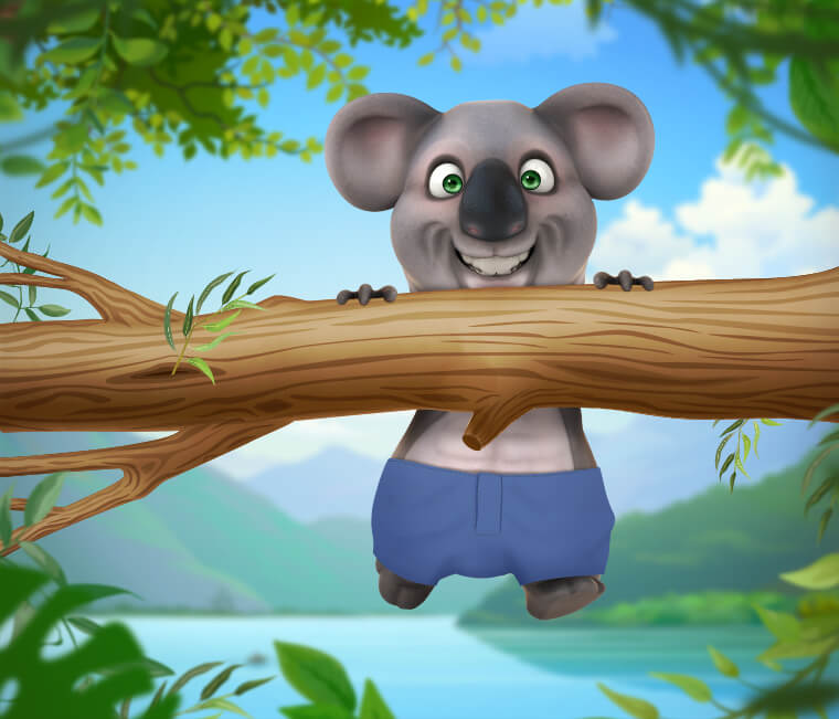 Help Kev the Koala get jacked